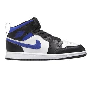 Jordan 1 mid white/blue/black
